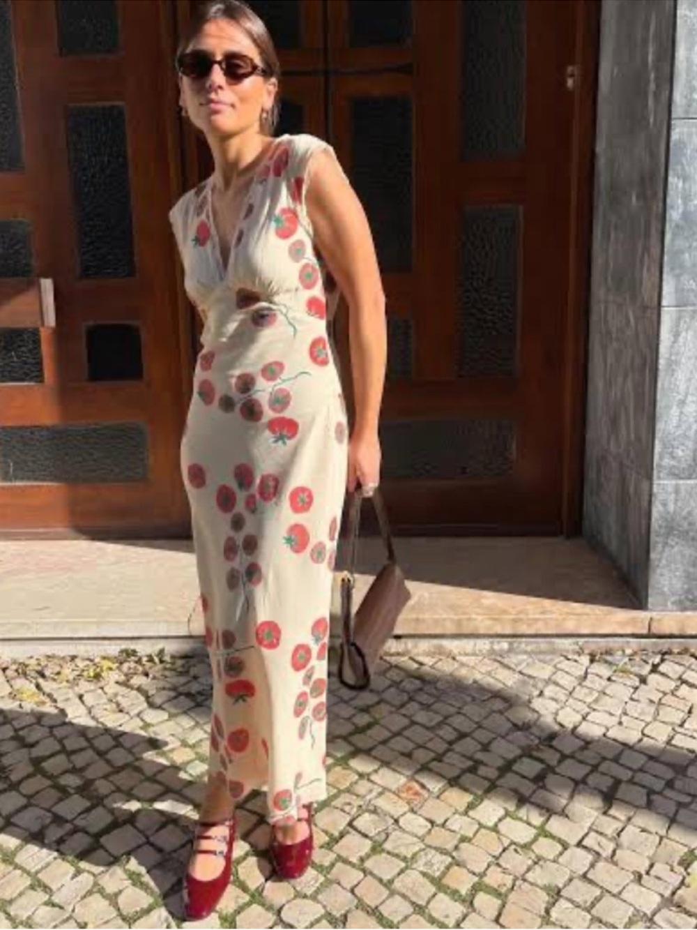 NWT • VRG GRL lower bias cut maxi dress in Roma 🍅